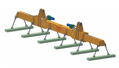 セグメント化された延長吊上ビーム