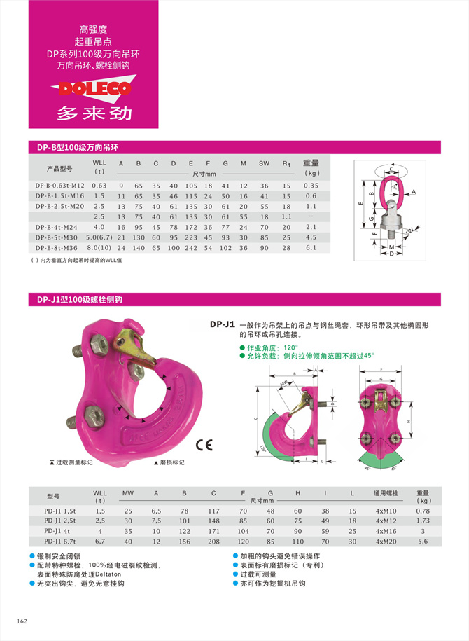 100級ボルトサイドフック