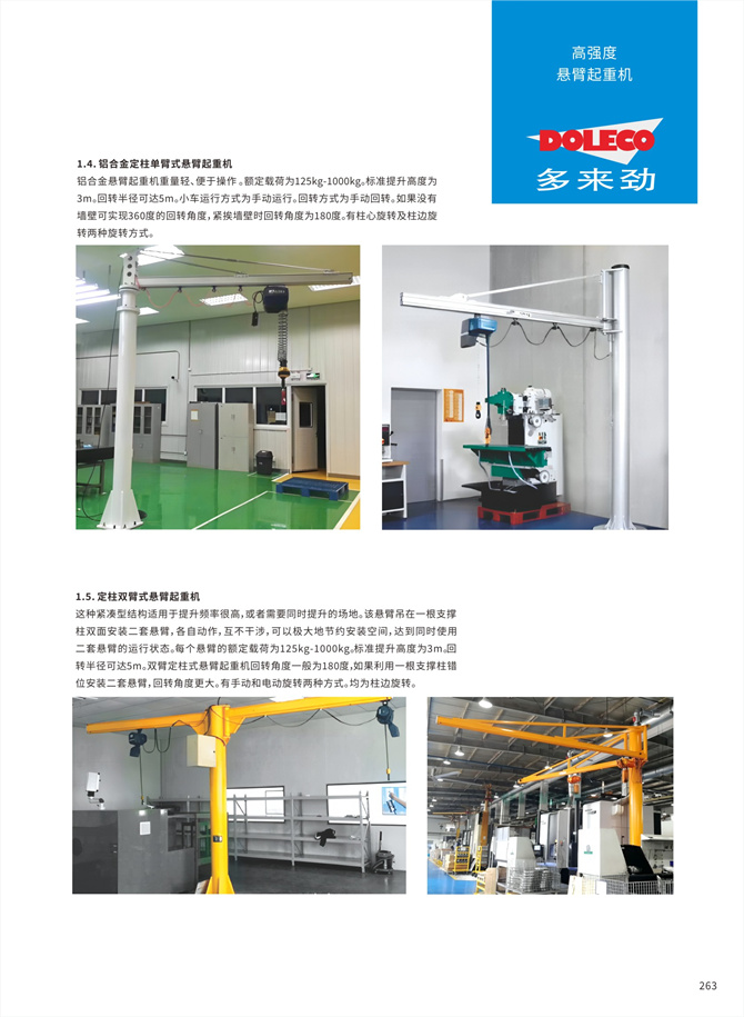 カーブアームカンチレバークレーン